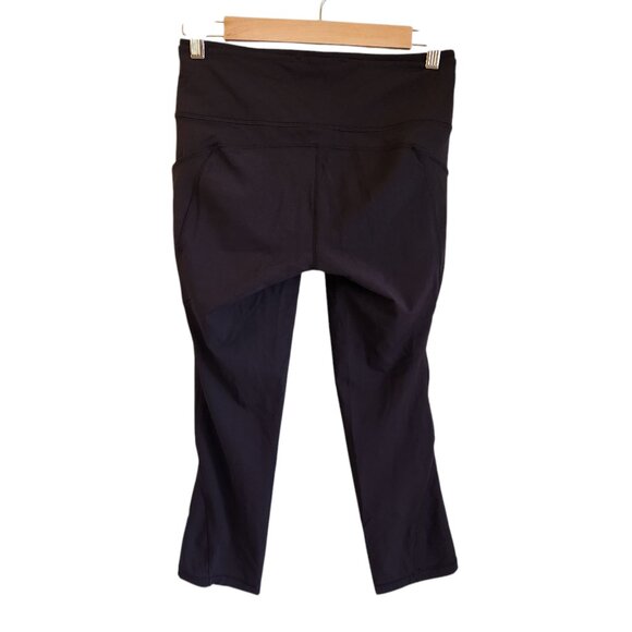 Lululemon Pants Women's Black 6 Leggings Run On Crop 21" Pockets - Picture 8 of 11
